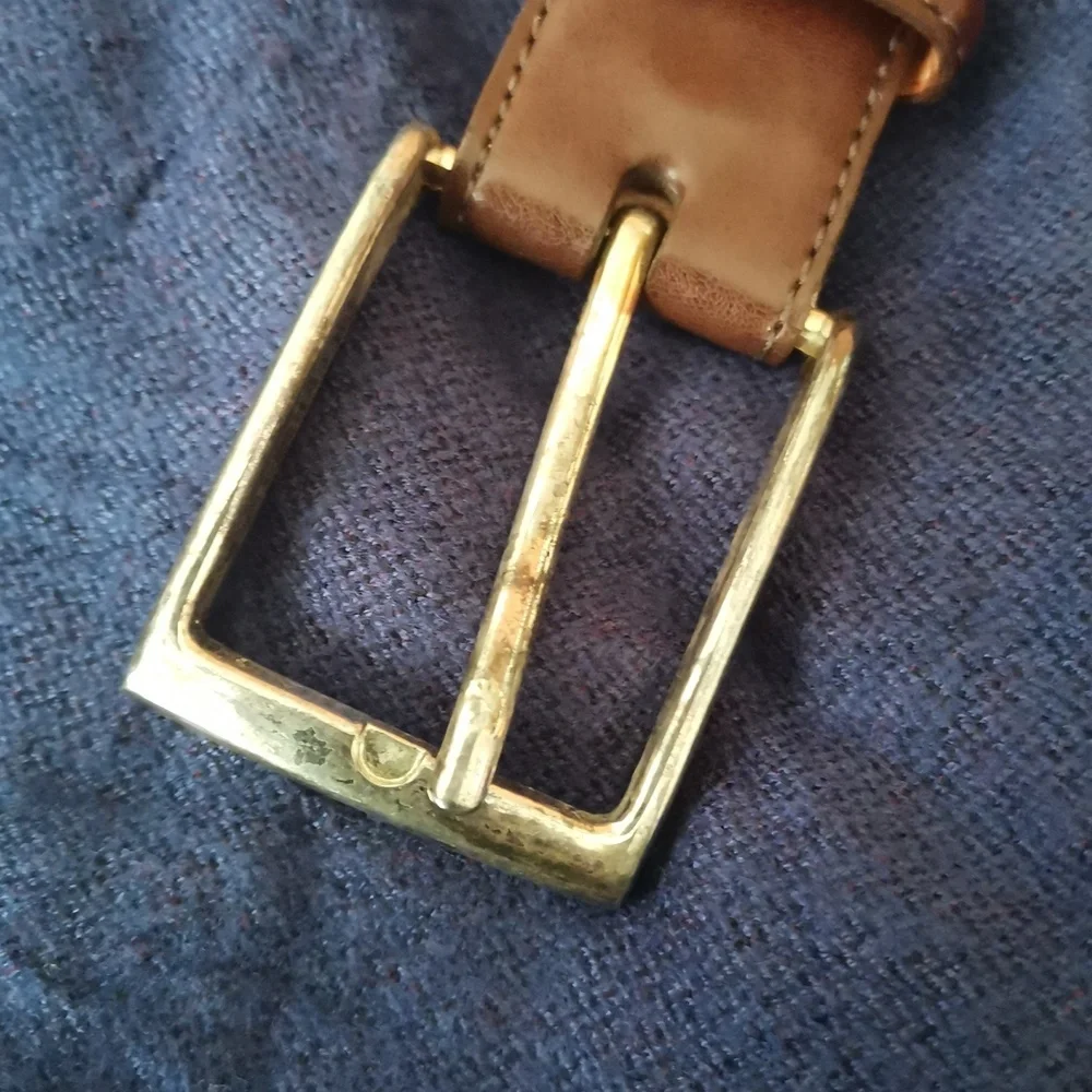 MARTIN DINGMAN Genuine Coachman Leather   Belt in Brown